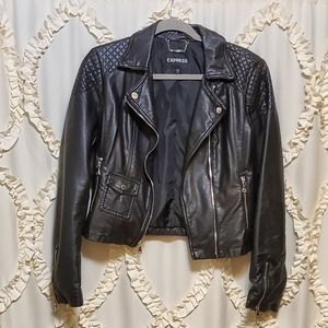 Faux Leather Moto Jacket